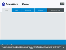 Tablet Screenshot of karriere.docuware.com